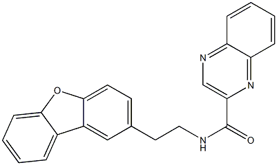 N-(2-dibenzofuran-2-ylethyl)quinoxaline-2-carboxamide 구조식 이미지