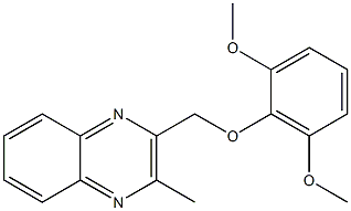 2-[(2,6-dimethoxyphenoxy)methyl]-3-methylquinoxaline Structure