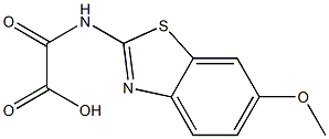 2-[(6-methoxy-1,3-benzothiazol-2-yl)amino]-2-oxoacetic acid 구조식 이미지