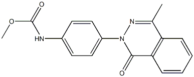 methyl N-[4-(4-methyl-1-oxophthalazin-2-yl)phenyl]carbamate Structure