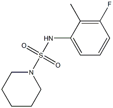 N-(3-fluoro-2-methylphenyl)piperidine-1-sulfonamide 구조식 이미지