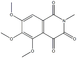 5,6,7-trimethoxy-2-methylisoquinoline-1,3,4-trione Structure