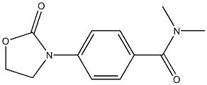 N,N-dimethyl-4-(2-oxo-1,3-oxazolidin-3-yl)benzamide 구조식 이미지