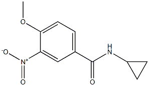N-cyclopropyl-4-methoxy-3-nitrobenzamide Structure