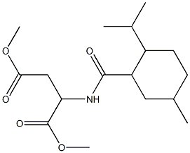 dimethyl 2-[(5-methyl-2-propan-2-ylcyclohexanecarbonyl)amino]butanedioate Structure