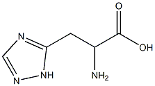 2-amino-3-(1H-1,2,4-triazol-5-yl)propanoic acid 구조식 이미지