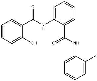 2-[(2-hydroxybenzoyl)amino]-N-(2-methylphenyl)benzamide 구조식 이미지