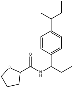 N-[1-(4-butan-2-ylphenyl)propyl]oxolane-2-carboxamide Structure