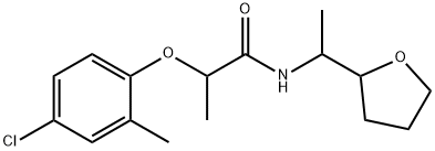 2-(4-chloro-2-methylphenoxy)-N-[1-(oxolan-2-yl)ethyl]propanamide Structure