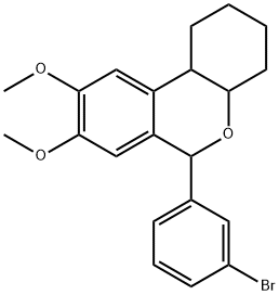 6-(3-bromophenyl)-8,9-dimethoxy-2,3,4,4a,6,10b-hexahydro-1H-benzo[c]chromene 구조식 이미지