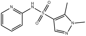 1,5-dimethyl-N-pyridin-2-ylpyrazole-4-sulfonamide Structure