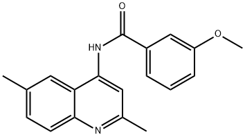 N-(2,6-dimethylquinolin-4-yl)-3-methoxybenzamide Structure