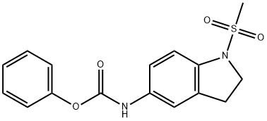 phenyl N-(1-methylsulfonyl-2,3-dihydroindol-5-yl)carbamate Structure
