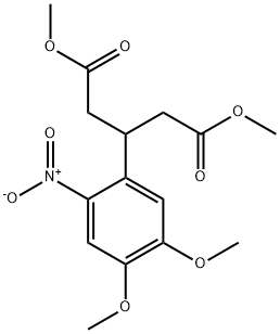 dimethyl 3-(4,5-dimethoxy-2-nitrophenyl)pentanedioate 구조식 이미지