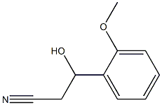 3-hydroxy-3-(2-methoxyphenyl)propanenitrile 구조식 이미지