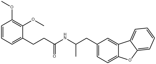 N-(1-dibenzofuran-2-ylpropan-2-yl)-3-(2,3-dimethoxyphenyl)propanamide Structure