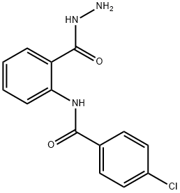 4-chloro-N-[2-(hydrazinecarbonyl)phenyl]benzamide 구조식 이미지