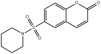 6-piperidin-1-ylsulfonylchromen-2-one 구조식 이미지