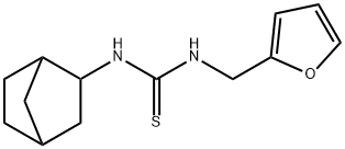 1-(3-bicyclo[2.2.1]heptanyl)-3-(furan-2-ylmethyl)thiourea Structure