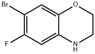 7-Bromo-6-fluoro-3,4-dihydro-2H-benzo[1,4]oxazine Structure