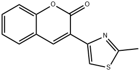 3-(2-methyl-1,3-thiazol-4-yl)chromen-2-one 구조식 이미지