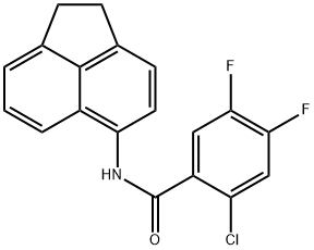 2-chloro-N-(1,2-dihydroacenaphthylen-5-yl)-4,5-difluorobenzamide Structure