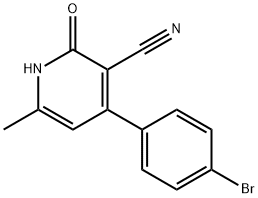 4-(4-bromophenyl)-6-methyl-2-oxo-1H-pyridine-3-carbonitrile Structure