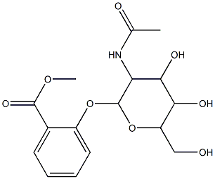 methyl 2-[3-acetamido-4,5-dihydroxy-6-(hydroxymethyl)oxan-2-yl]oxybenzoate Structure