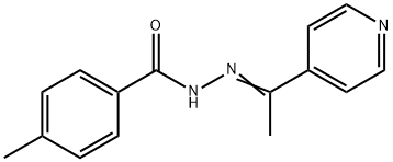 4-methyl-N-[(E)-1-pyridin-4-ylethylideneamino]benzamide 구조식 이미지