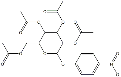 [3,4,5-triacetyloxy-6-(4-nitrophenoxy)oxan-2-yl]methyl acetate Structure