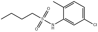 N-(5-chloro-2-methylphenyl)butane-1-sulfonamide 구조식 이미지