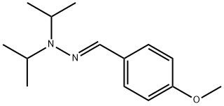 N-[(E)-(4-methoxyphenyl)methylideneamino]-N-propan-2-ylpropan-2-amine 구조식 이미지