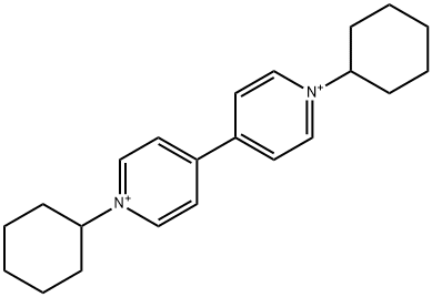 1-cyclohexyl-4-(1-cyclohexylpyridin-1-ium-4-yl)pyridin-1-ium 구조식 이미지