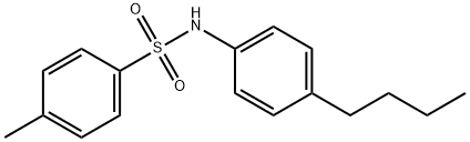 N-(4-butylphenyl)-4-methylbenzenesulfonamide 구조식 이미지