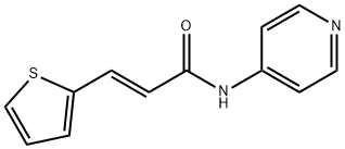 (E)-N-pyridin-4-yl-3-thiophen-2-ylprop-2-enamide 구조식 이미지