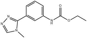 ethyl N-[3-(4-methyl-1,2,4-triazol-3-yl)phenyl]carbamate 구조식 이미지