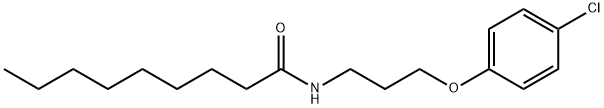 N-[3-(4-chlorophenoxy)propyl]nonanamide 구조식 이미지