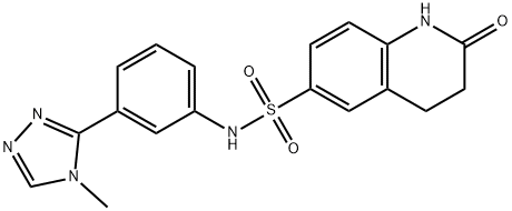 N-[3-(4-methyl-1,2,4-triazol-3-yl)phenyl]-2-oxo-3,4-dihydro-1H-quinoline-6-sulfonamide Structure