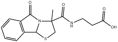 3-[(3-methyl-5-oxo-2,9b-dihydro-[1,3]thiazolo[2,3-a]isoindole-3-carbonyl)amino]propanoic acid Structure