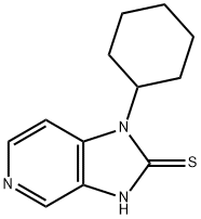 1-cyclohexyl-3H-imidazo[4,5-c]pyridine-2-thione 구조식 이미지