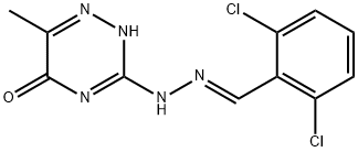 3-[(2E)-2-[(2,6-dichlorophenyl)methylidene]hydrazinyl]-6-methyl-2H-1,2,4-triazin-5-one Structure
