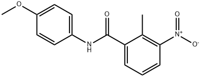 N-(4-methoxyphenyl)-2-methyl-3-nitrobenzamide 구조식 이미지