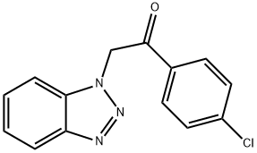 2-(benzotriazol-1-yl)-1-(4-chlorophenyl)ethanone Structure