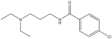 4-chloro-N-[3-(diethylamino)propyl]benzamide 구조식 이미지