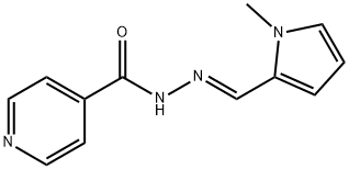 N-[(E)-(1-methylpyrrol-2-yl)methylideneamino]pyridine-4-carboxamide 구조식 이미지