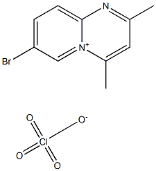 7-bromo-2,4-dimethylpyrido[1,2-a]pyrimidin-5-ium perchlorate Structure