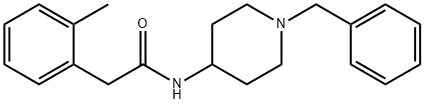 N-(1-benzylpiperidin-4-yl)-2-(2-methylphenyl)acetamide 구조식 이미지