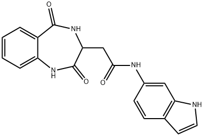 2-(2,5-dioxo-3,4-dihydro-1H-1,4-benzodiazepin-3-yl)-N-(1H-indol-6-yl)acetamide Structure