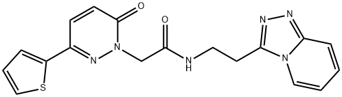 2-(6-oxo-3-thiophen-2-ylpyridazin-1-yl)-N-[2-([1,2,4]triazolo[4,3-a]pyridin-3-yl)ethyl]acetamide Structure