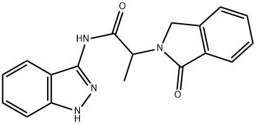 N-(1H-indazol-3-yl)-2-(3-oxo-1H-isoindol-2-yl)propanamide Structure